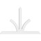 Ekena Millwork Richland Architectural Grade PVC Gable Bracket, 96"W x 64"H x 4"D x 6"F, 16/12 Pitch GBP096X64X0406RIC00 - alternate 3